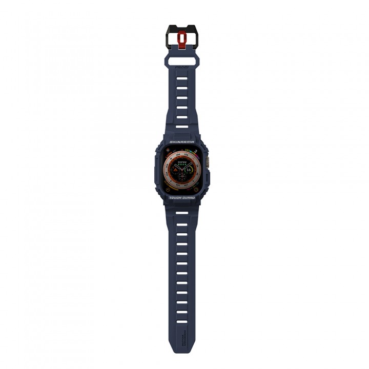 Apple Watch Ultra 49mm Skinarma Mecha 2in1 TPU Kasa Koruyucu + Silikon Kordon