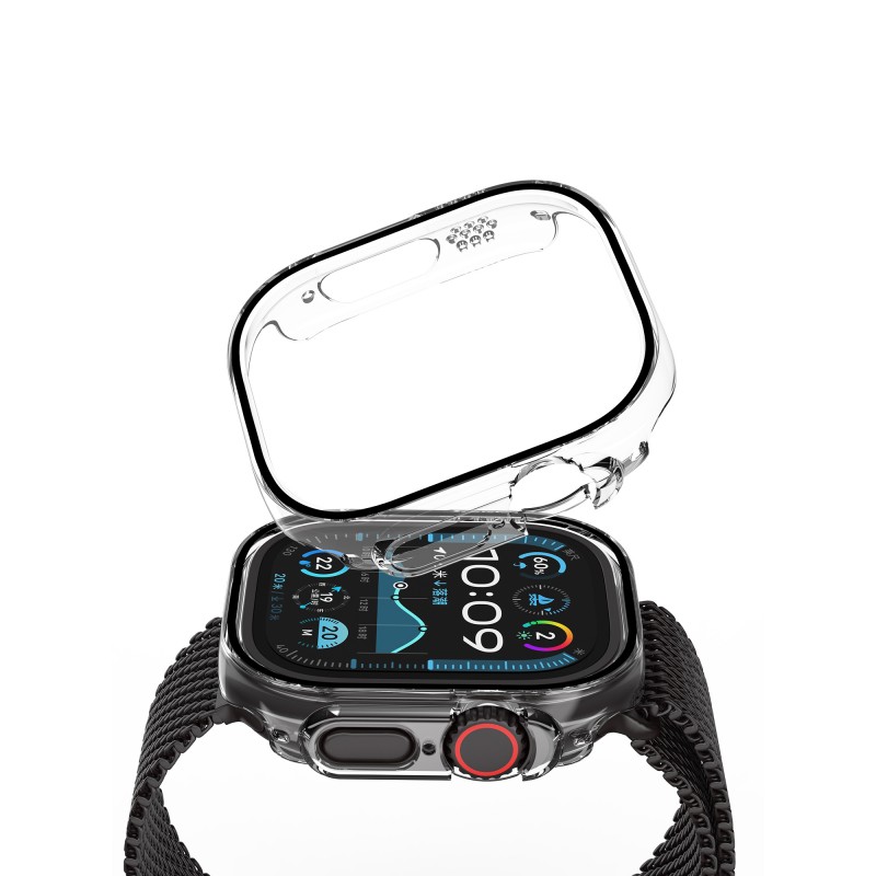 Bal-z Apple Watch Ultra 49mm Wiwu JD-108 Kasa Koruyucu + HD Ekran Koruyucu Film