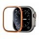 Apple Watch Ultra 49mm Zore ALM-01 Metal Çerçeveli Ekran Koruyucu