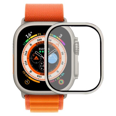 Bal-z Apple Watch Ultra 49mm  ALM-02 Metal Çerçeveli Ekran Koruyucu