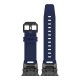 Apple Watch Ultra 49mm Zore KRD-101 Titanyum Metal Başlıklı Silikon Kordon Apple Watch Ultra 49mm Zore KRD-101 Titanyum Metal Başlıklı Silikon Kordon
