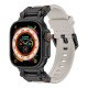 Apple Watch Ultra 49mm Zore KRD-101 Titanyum Metal Başlıklı Silikon Kordon Apple Watch Ultra 49mm Zore KRD-101 Titanyum Metal Başlıklı Silikon Kordon