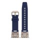 Apple Watch Ultra 49mm Zore KRD-101 Titanyum Metal Başlıklı Silikon Kordon Apple Watch Ultra 49mm Zore KRD-101 Titanyum Metal Başlıklı Silikon Kordon