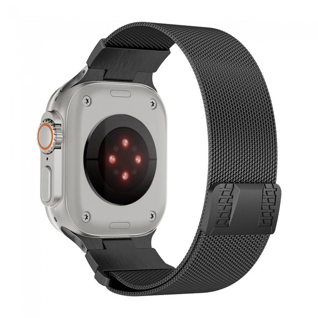 Apple Watch Ultra 49mm Zore KRD-107 Metal Hasır Kordon Apple Watch Ultra 49mm Zore KRD-107 Metal Hasır Kordon
