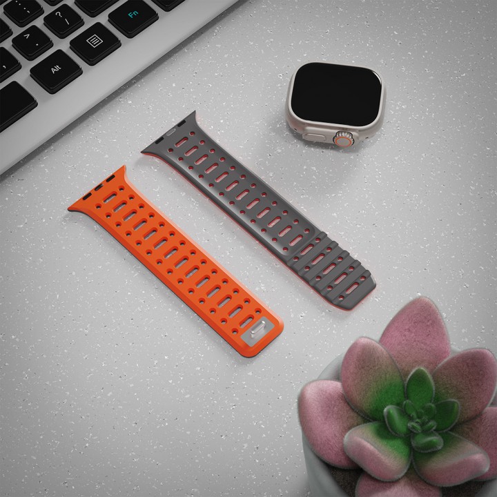 Apple Watch Ultra 49mm Zore KRD-124 Silikon Kordon Strap Kayış