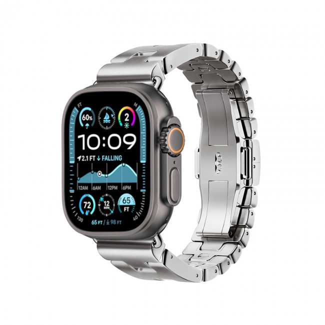 Apple Watch Ultra 49mm Zore KRD-125 Metal Kordon Strap Kayış Apple Watch Ultra 49mm Zore KRD-125 Metal Kordon Strap Kayış