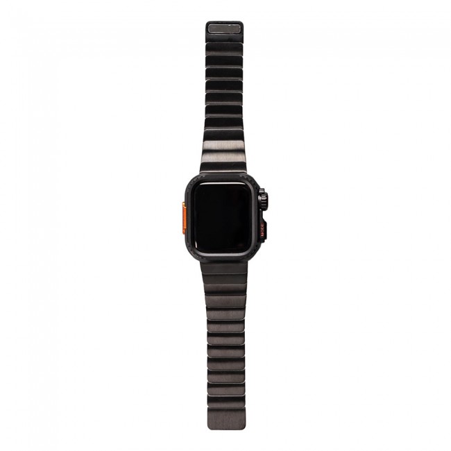 Apple Watch Ultra 49mm Zore KRD-126 Sert Kasa Koruyuculu Metal Kordon Apple Watch Ultra 49mm Zore KRD-126 Sert Kasa Koruyuculu Metal Kordon