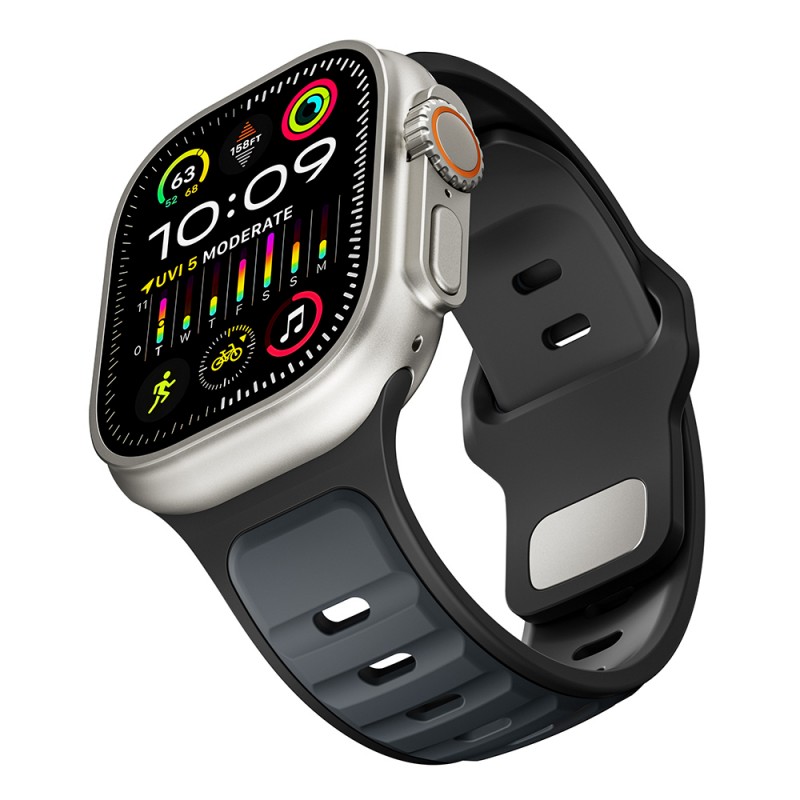 Bal-z Apple Watch Ultra 49mm Zore KRD-135 Silikon Kordon Strap Kayış