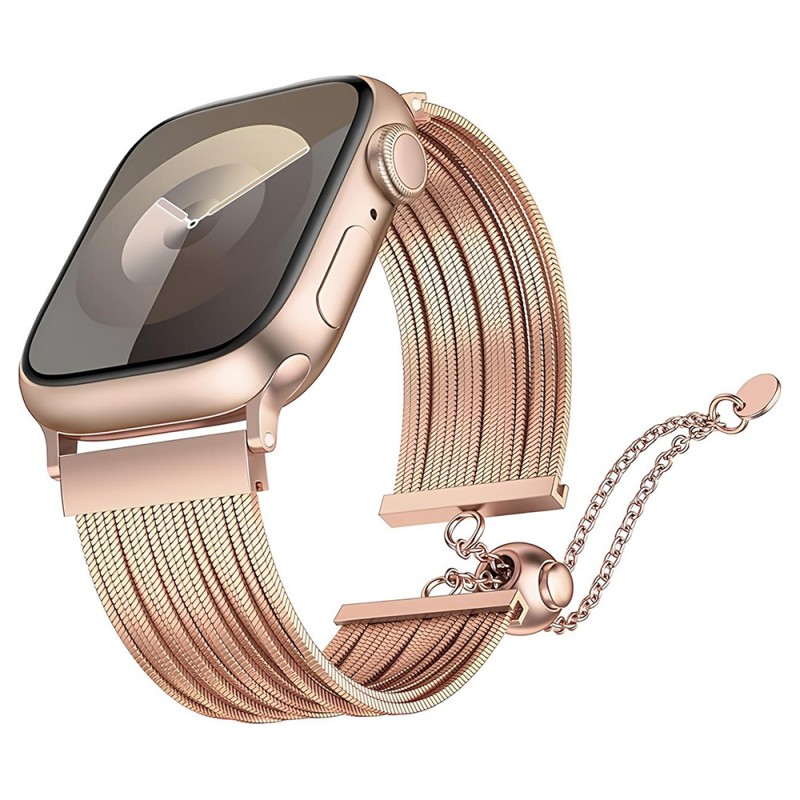 Bal-z Apple Watch Ultra 49mm Zore KRD-137 Metal Hasır Kordon