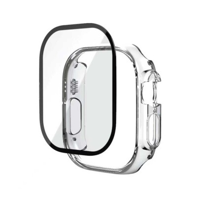 Bal-z Apple Watch Ultra 49mm  Watch Gard + PMMA Şeffaf Kasa ve Ekran Koruyucu