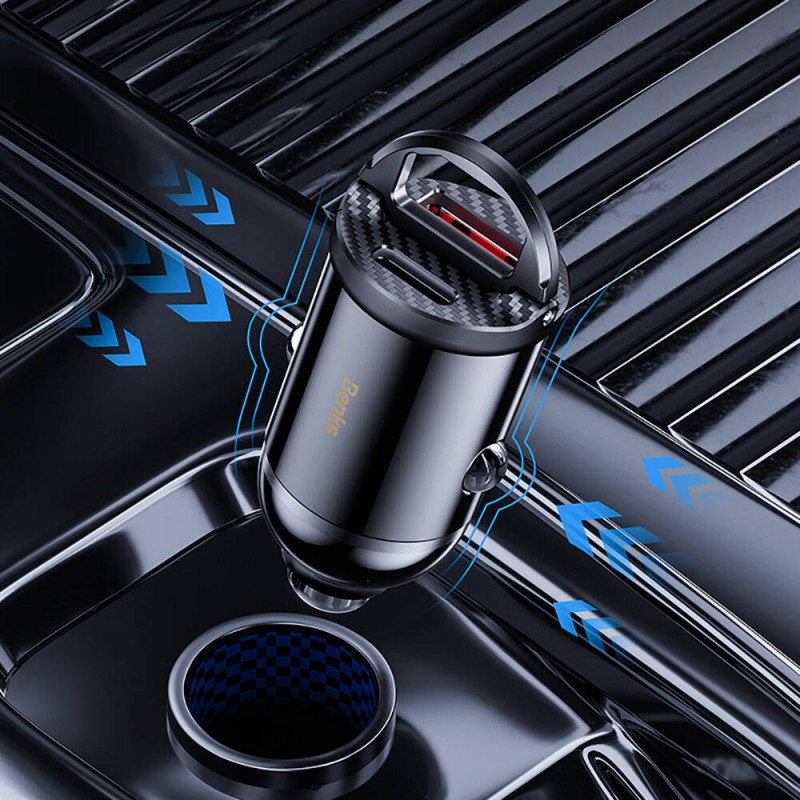 Bal-z Benks C30SE Hızlı Şarj Çift Port PD Araç Şarj Aleti 30W Max