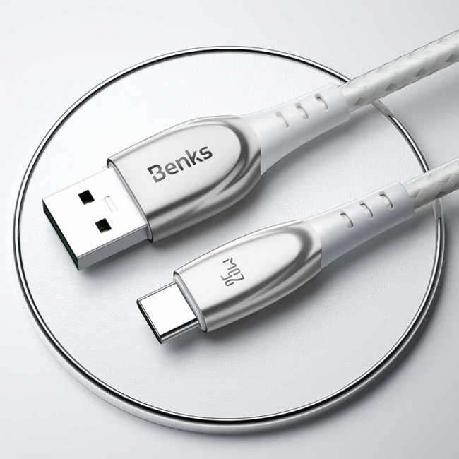Benks D40 25W Type-C Usb Kablo 1.2M Benks D40 25W Type-C Usb Kablo 1.2M
