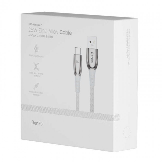Benks D40 25W Type-C Usb Kablo 1.2M Benks D40 25W Type-C Usb Kablo 1.2M