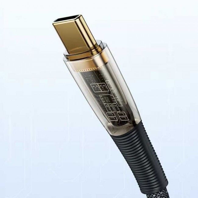 Benks D42 Şeffaf Görünümlü Type-C To PD Kablo 100W 1.2M Benks D42 Şeffaf Görünümlü Type-C To PD Kablo 100W 1.2M