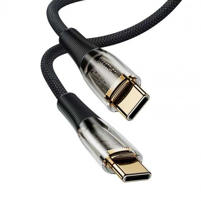 Benks D42 Şeffaf Görünümlü Type-C To PD Kablo 100W 2M Benks D42 Şeffaf Görünümlü Type-C To PD Kablo 100W 2M