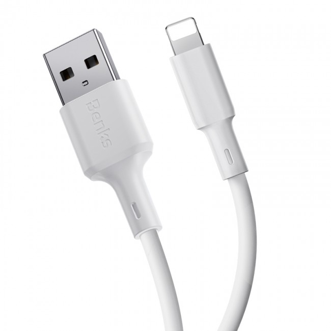 Benks D45 USB-A to Lightning Hızlı Şarj ve Data Kablo 1.2 Metre Benks D45 USB-A to Lightning Hızlı Şarj ve Data Kablo 1.2 Metre