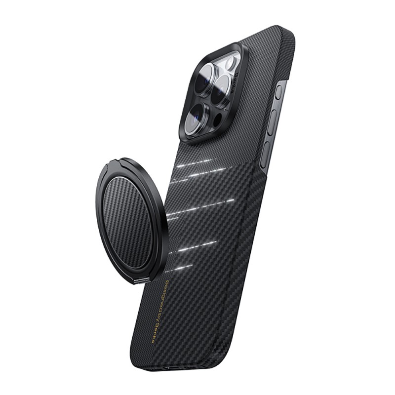 Bal-z Benks Magnetik Özellikli 360 Derece Dönebilen Aurora Green Kevlar Tasarımlı Parmak Ring Stand