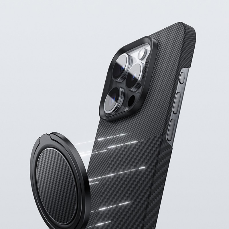 Bal-z Benks Magnetik Özellikli 360 Derece Dönebilen Karbon Fiber Tasarımlı 600D Parmak Ring Stand