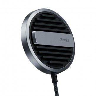Benks MFM01 MFI Sertifikalı Standlı 15W Hızlı Şarj Özellikli M-safe PD Wireless Şarj Aleti Benks MFM01 MFI Sertifikalı Standlı 15W Hızlı Şarj Özellikli M-safe PD Wireless Şarj Aleti