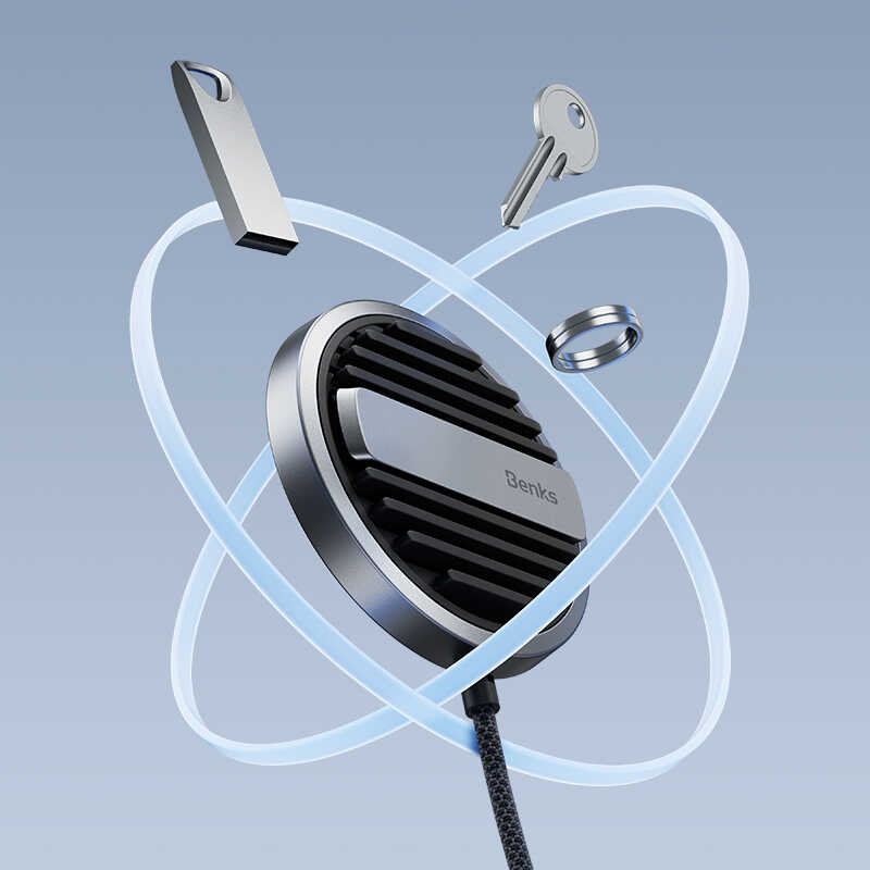 Bal-z Benks MFM01 MFI Sertifikalı Standlı 15W Hızlı Şarj Özellikli M-safe PD Wireless Şarj Aleti