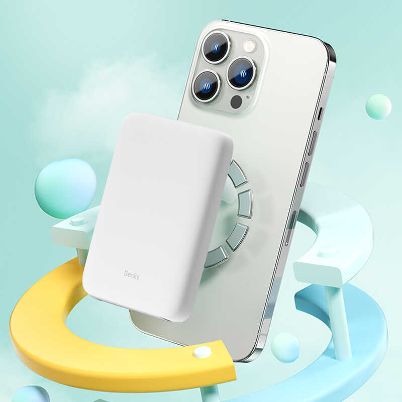 Bal-z Benks MP06 15W M-safe Magnetik Slim Powerbank 10000 Mah iPhone 12-13-14 Serisi