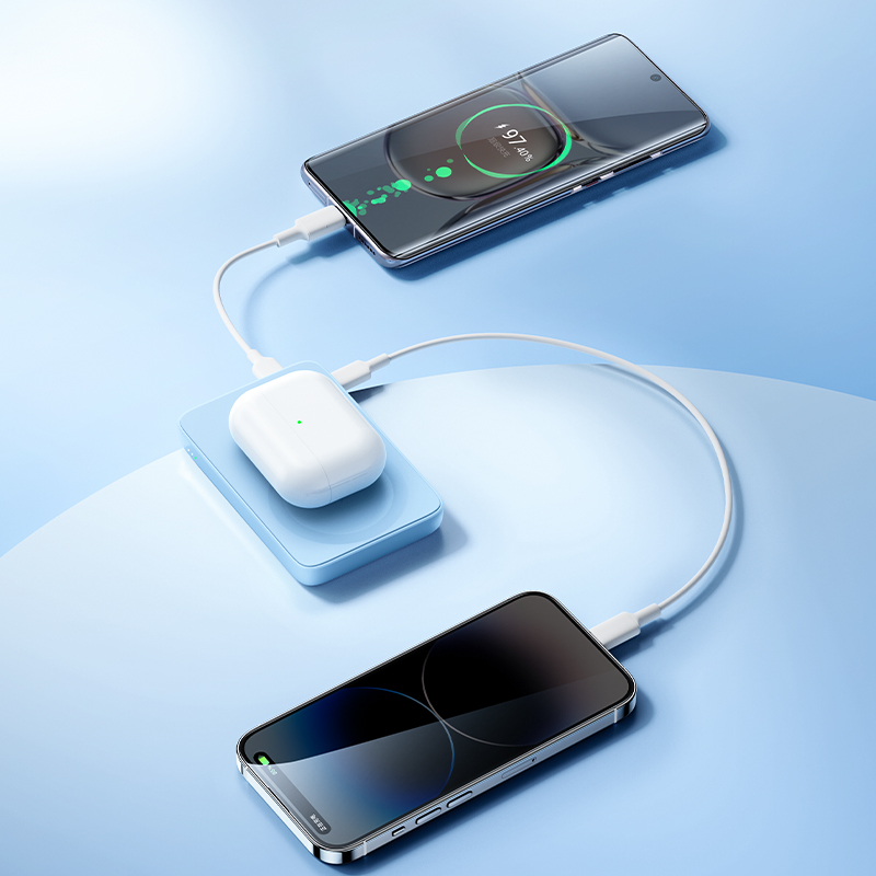 Bal-z Benks MP07 M-safe Magnetik İnce Tasarımlı Powerbank 10000mAh iPhone 12-13-14 Serisi