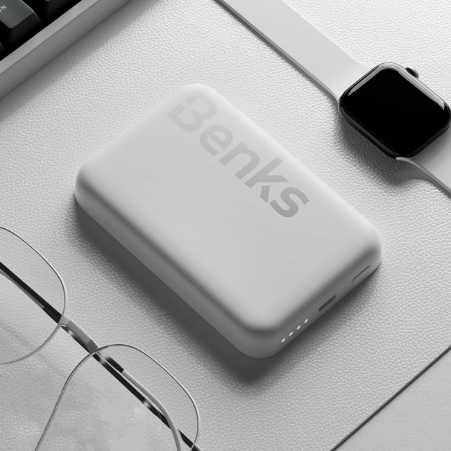 Benks MP10 Magsafe Magnetik İnce Tasarımlı Powerbank 6000mAh Benks MP10 Magsafe Magnetik İnce Tasarımlı Powerbank 6000mAh