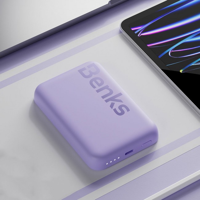 Benks MP10 Magsafe Magnetik İnce Tasarımlı Powerbank 6000mAh Benks MP10 Magsafe Magnetik İnce Tasarımlı Powerbank 6000mAh