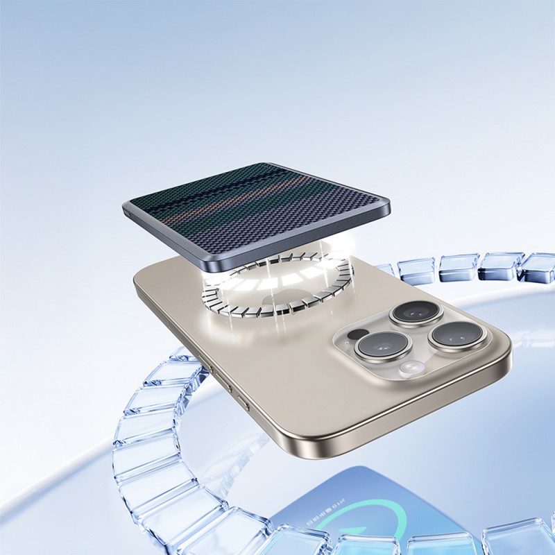 Bal-z Benks MP15 ArmorGo M-safe Şarj Özellikli Ultra İnce Aurora Serisi Aramid Fiber Powerbank 15W 5000mAh