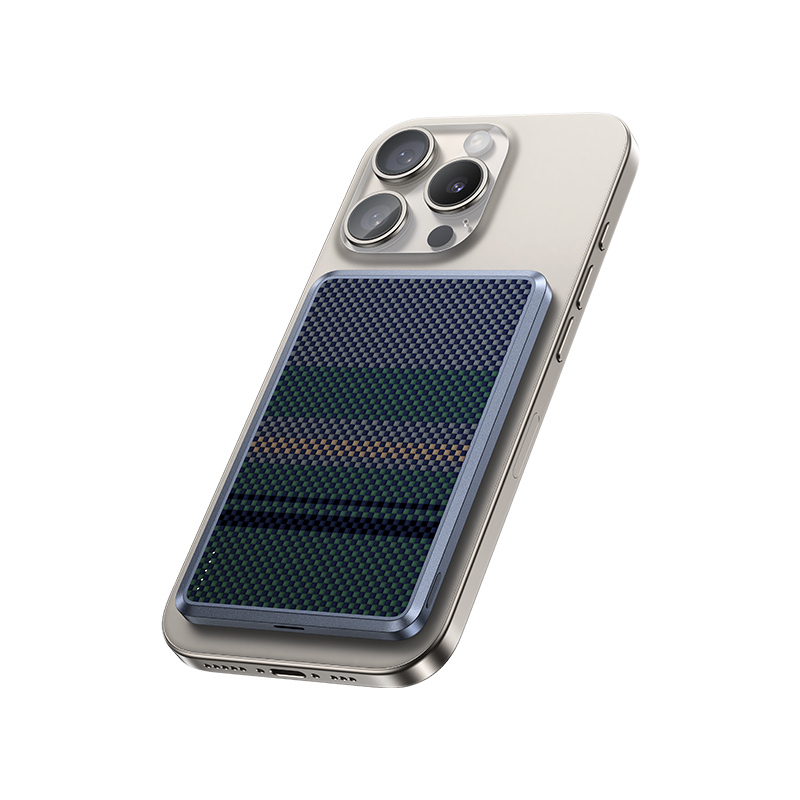 Bal-z Benks MP15 ArmorGo M-safe Şarj Özellikli Ultra İnce Aurora Serisi Aramid Fiber Powerbank 15W 5000mAh