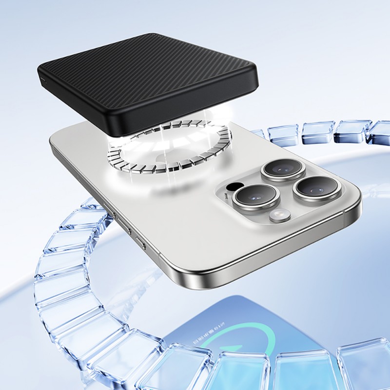 Bal-z Benks MP17 ArmorGo M-safe Şarj Özellikli 600D Aramid Fiber Qi2 Teknolojili Powerbank 15W 10000mAh