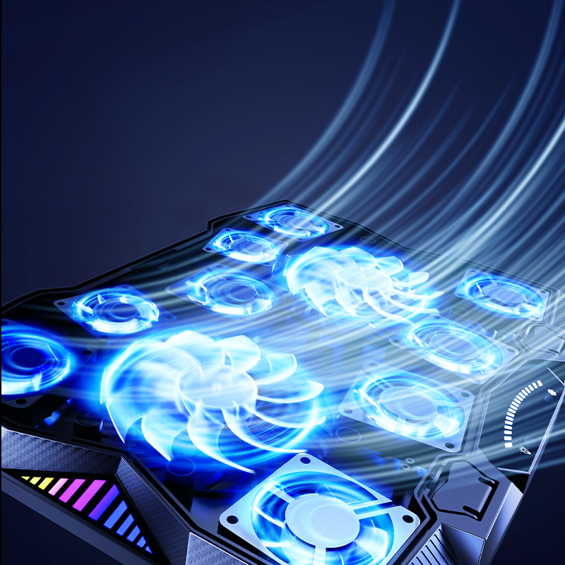 Bal-z Benks SR08 11 Fanlı RGB Led Işıklı Soğutucu Laptop Standı