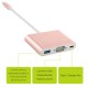 Benks U20 Type-C to 3 in 1 Adaptör (Usb 3.0+VGA+Type-C) Benks U20 Type-C to 3 in 1 Adaptör (Usb 3.0+VGA+Type-C)