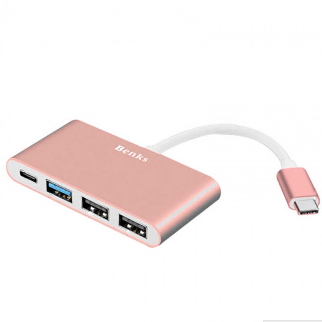 Benks U23 Type-C to 3 in 1 Usb Adaptör (Usb 3.0+2.Usb2.0) Benks U23 Type-C to 3 in 1 Usb Adaptör (Usb 3.0+2.Usb2.0)