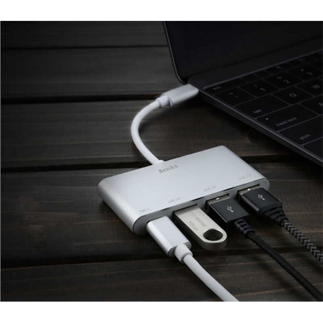 Benks U23 Type-C to 3 in 1 Usb Adaptör (Usb 3.0+2.Usb2.0) Benks U23 Type-C to 3 in 1 Usb Adaptör (Usb 3.0+2.Usb2.0)