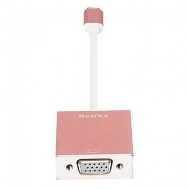 Benks Usb 3.1 Type-C to VGA Adaptör Benks Usb 3.1 Type-C to VGA Adaptör