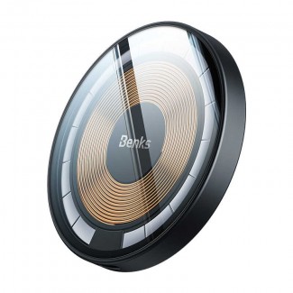 Benks W09 Şeffaf Görünümlü M-safe Wireless Şarj Aleti Benks W09 Şeffaf Görünümlü M-safe Wireless Şarj Aleti