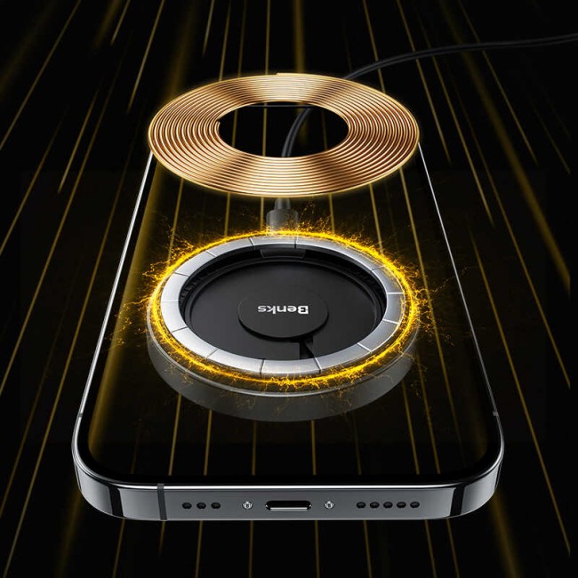 Benks W09 Şeffaf Görünümlü Magsafe Wireless Şarj Aleti Benks W09 Şeffaf Görünümlü Magsafe Wireless Şarj Aleti