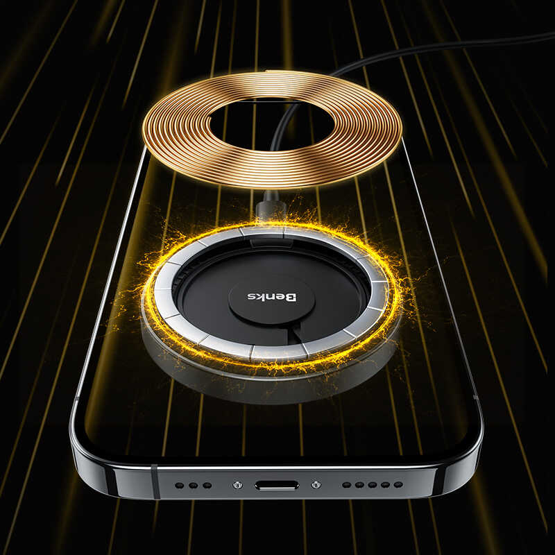 Bal-z Benks W09 Şeffaf Görünümlü M-safe Wireless Şarj Aleti