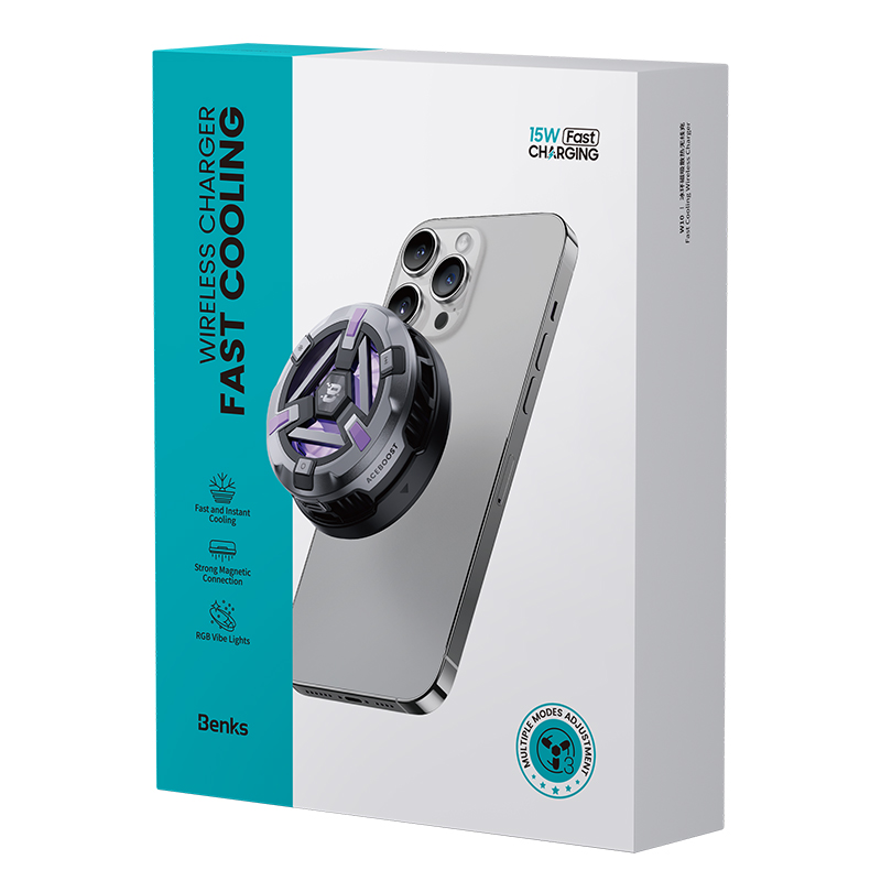 Bal-z Benks W10 15W Wireless Şarj Özellikli Telefon Soğutucu Fan