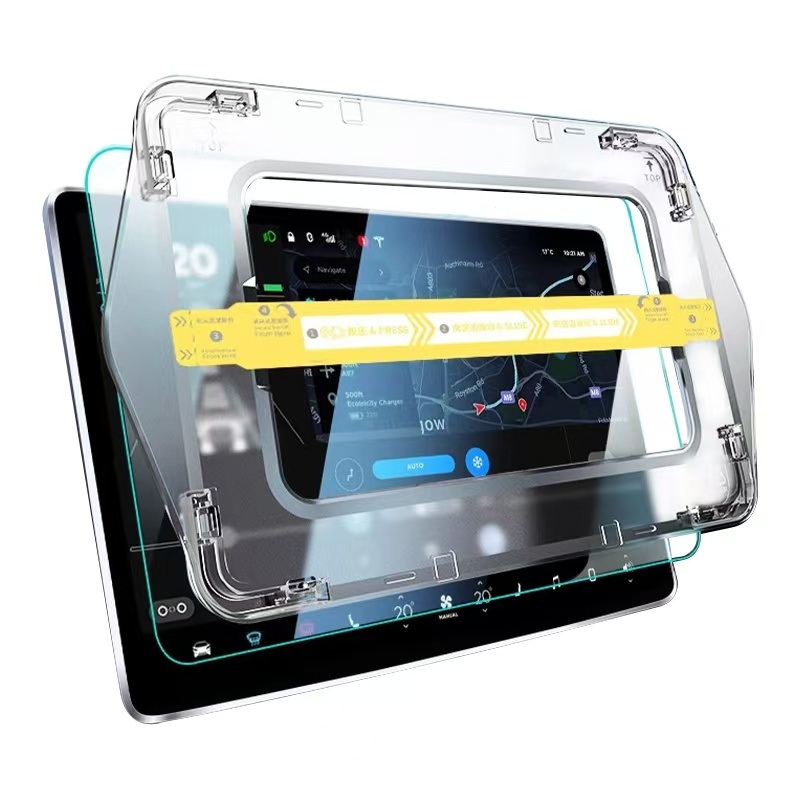 Bal-z BYD 15.6 inç Araç Multimedya Ekran Koruyucu Uygulama Aparatlı  Premium Temperli Cam Ekran Koruyucu