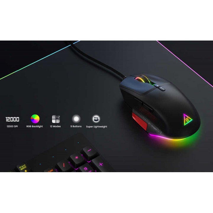 Eksa EM600 Kablolu 12 Modlu RGB Işıklı Oyuncu Mouse 12000 DPI