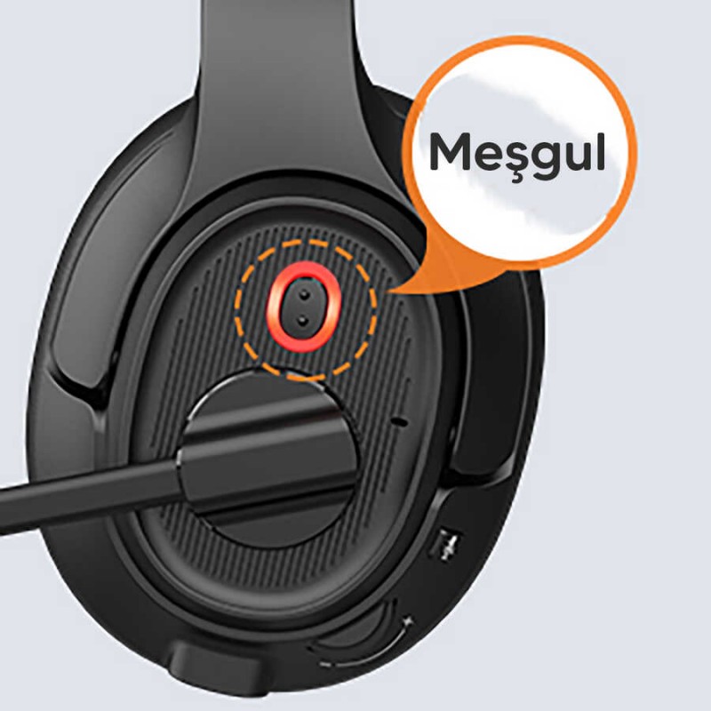 Eksa H2 Mikrofonlu Ayarlanabilir Başlıklı Kulak Üstü Gürültü Önleyici Bluetooth Kulaklık Eksa H2 Mikrofonlu Ayarlanabilir Başlıklı Kulak Üstü Gürültü Önleyici Bluetooth Kulaklık