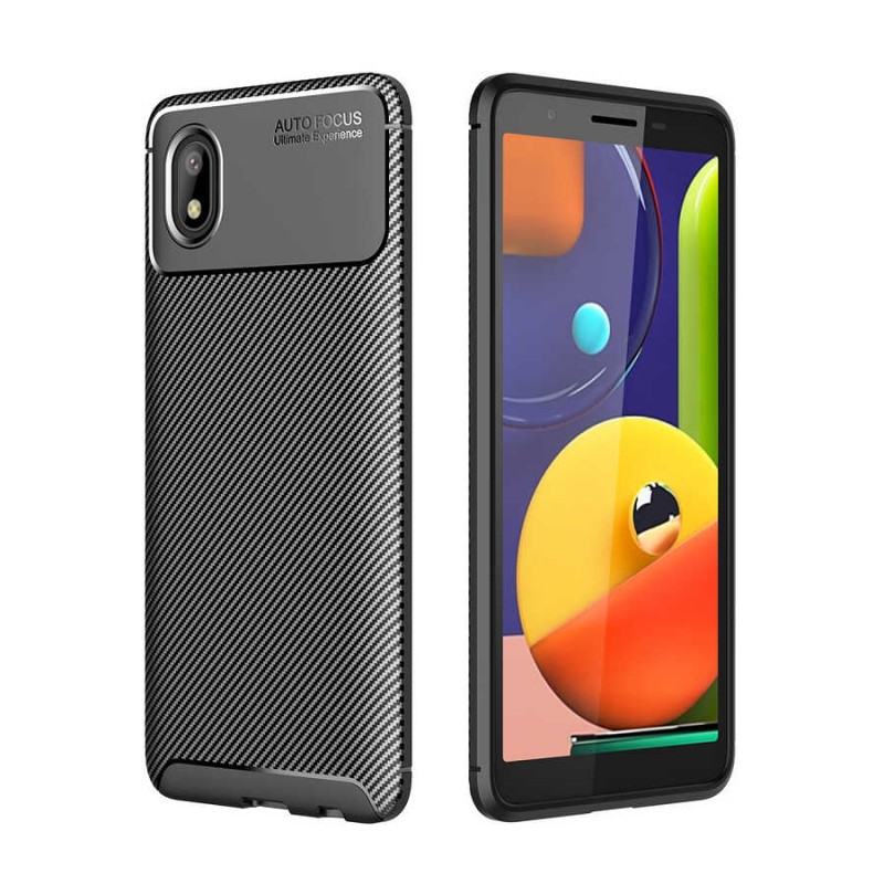 Bal-z Galaxy A01 Core Kılıf  Negro Silikon Kapak