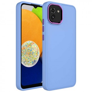 Galaxy A03 Kılıf Metal Çerçeve ve Buton Tasarımlı Silikon Zore Luna Kapak Galaxy A03 Kılıf Metal Çerçeve ve Buton Tasarımlı Silikon Zore Luna Kapak