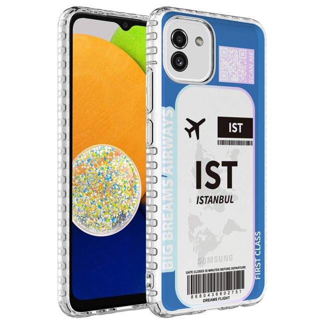 Galaxy A04 Kılıf Airbag Kenarlı Renkli Desenli Silikon Zore Elegans Kapak Galaxy A04 Kılıf Airbag Kenarlı Renkli Desenli Silikon Zore Elegans Kapak