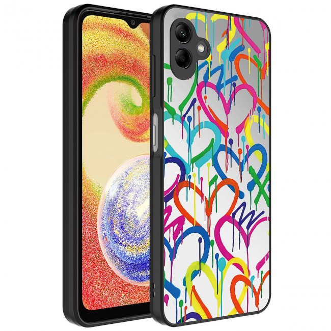 Galaxy A04 Kılıf Aynalı Desenli Kamera Korumalı Parlak Zore Mirror Kapak Galaxy A04 Kılıf Aynalı Desenli Kamera Korumalı Parlak Zore Mirror Kapak