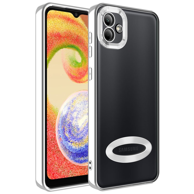 Bal-z Galaxy A04 Kılıf Kamera Korumalı Logo Gösteren  Omega Kapak