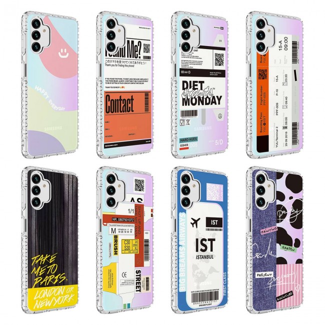 Galaxy A04S Kılıf Airbag Kenarlı Renkli Desenli Silikon Zore Elegans Kapak Galaxy A04S Kılıf Airbag Kenarlı Renkli Desenli Silikon Zore Elegans Kapak