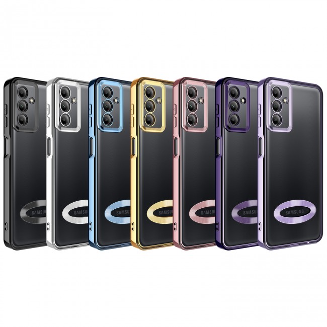 Galaxy A04S Kılıf Kamera Korumalı Logo Gösteren Zore Omega Kapak